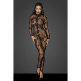 Noir Handmade Long Tulle Overall Fetish Dress With 3 Way Zipper Black Her Fetish